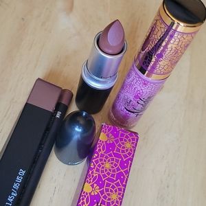 MAC cosmetics  , lipstick , lips pencil, lip glass